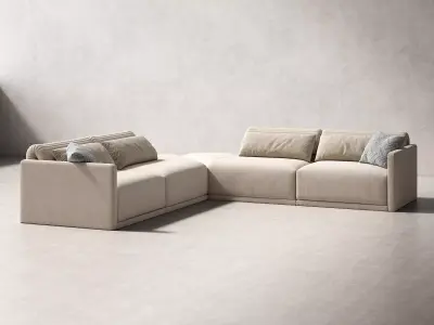 Grand Angle 7 Corner Sofa Composition 3D model