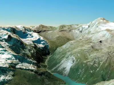 Mountain landscape 3D model shop