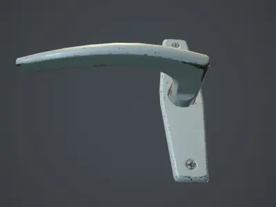 Old Door Handle PBR Game Ready Low-poly 3D model