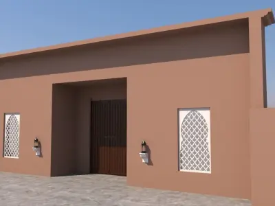 Traditional Moroccan Door Marrakech City  3D model