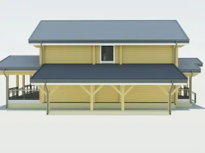 Log house 3D model order