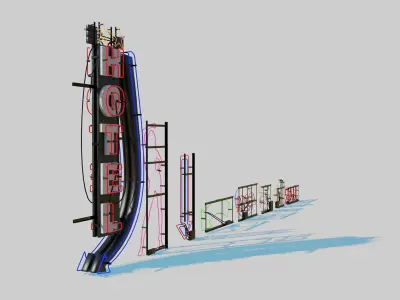 Neon Signs 3D model