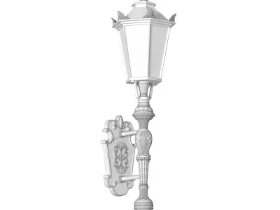 Classical Outdoor wall Lamp Lantern Streetlight Sconce 3D model