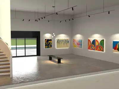 THE BIG Gallery and CAFE 3D model
