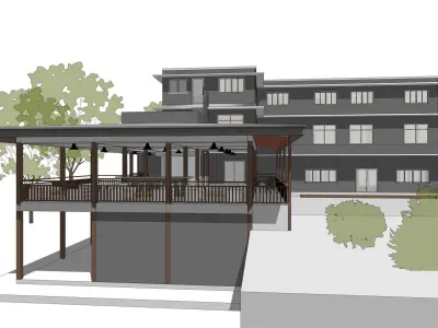 Old building renovation 3D model