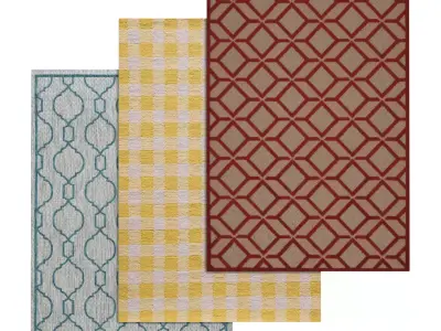 Rug Set 1022 3D model