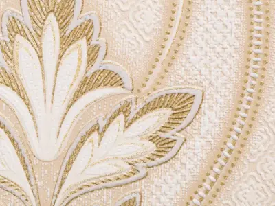 Gold Medallion Damask Wallpaper Texture Texture