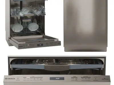 Bosch Dishwasher Collection Benchmark and 800 Series Low-poly 3D model