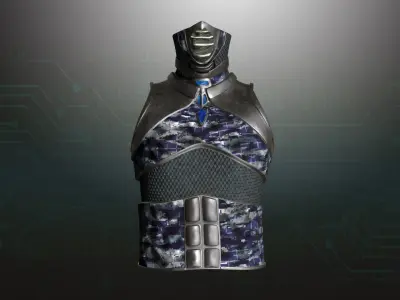 Cyborg Warzone - Space Warrior Shirt B Low-poly 3D model