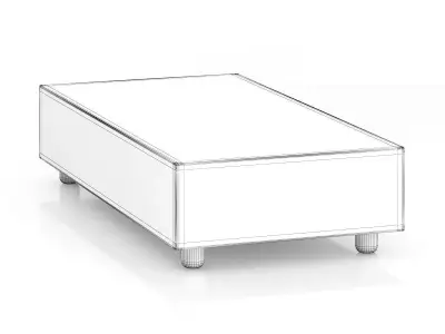 Wicker Coffeetable 3D model