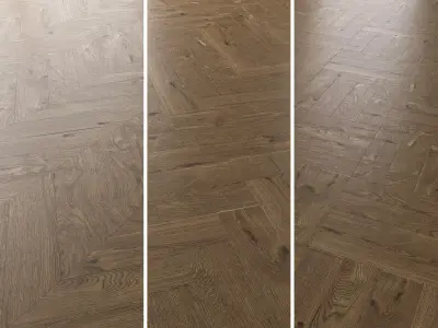  Parquet Oak Estate NEW Brushed set 4 3D model