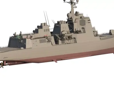 US NAVY USSN DESTROYER 3D model