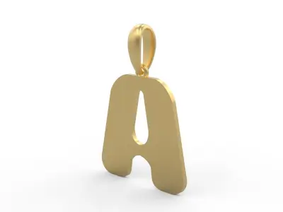 Initial Letters Pendant Sisyphus Light A 3D print model