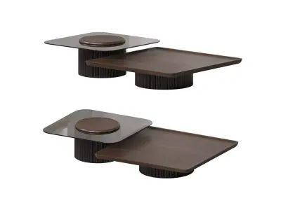 Solid Middle Coffee Table 3D model