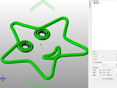 Aqua Feeder Star Fish 3D print model