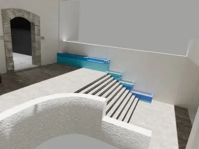 Edificio de dos niveles 3D model