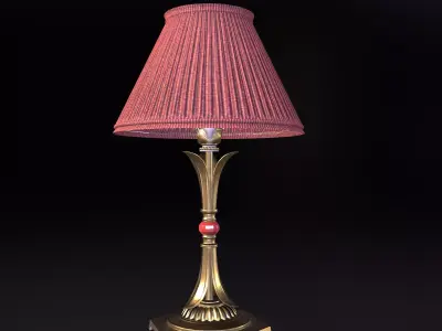 Antique  Table lamp PBR Lowpoly Low-poly 3D model
