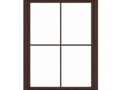 Wooden Window 10 3D model