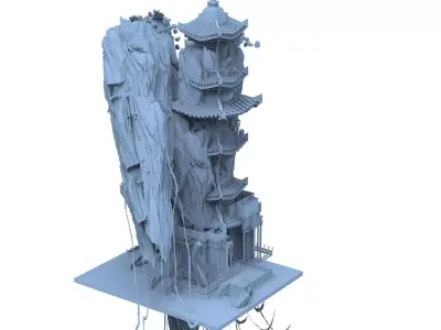 Solitary fortress 1 3D model