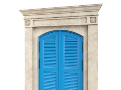 Entrance classic door 65 3D model
