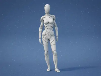 Cyborg Character 3D print model