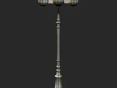 LightPole street lamp Free low-poly 3D model