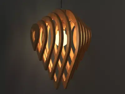 Water Drop Lamp 3D model