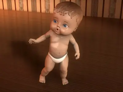 Baby doll toy model 3D model