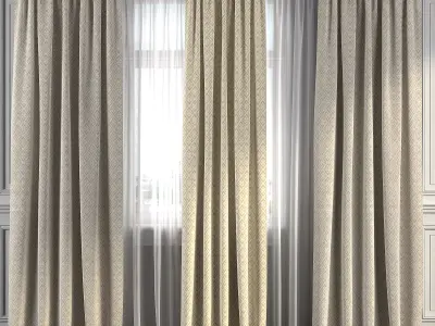 Curtain Set 256 3D model