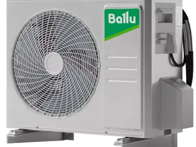 Ballu air conditioner outdoor unit Low-poly 3D model
