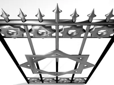 Steel Gate Type 6 3D model