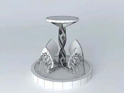 Original fountain Naga 3D model