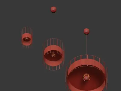Jual Lampu Gantung 3D model