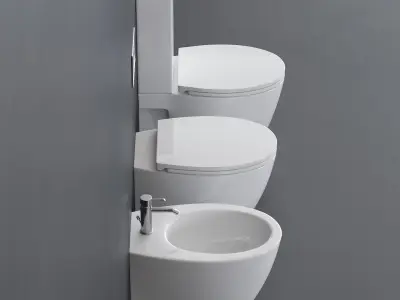 Ceramica Catalano Velis WC Low-poly 3D model