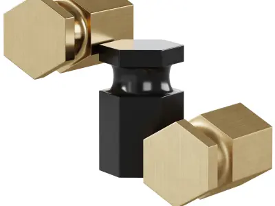 Furniture handles LAVAU by CB2 3D model