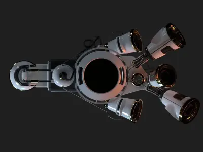 Spaceship Spherical 3D model