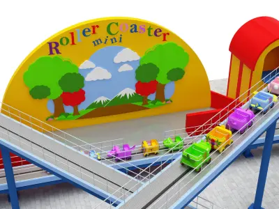 Roller Coaster mini 3D model