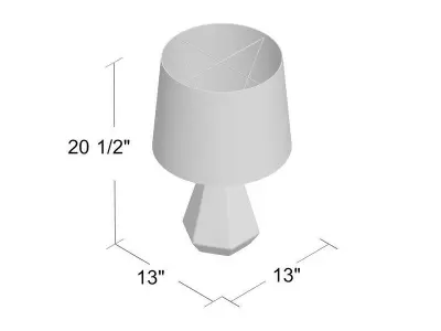 Calea Ceramic Table Lamp 3D model