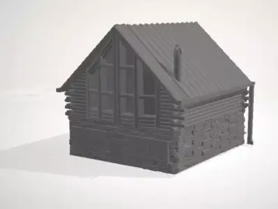 Log Cabin Free 3D model
