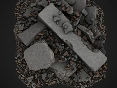 Debris Piles  Free 3D model