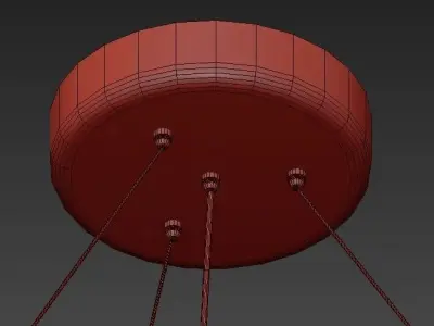 Wood pendant 3D model