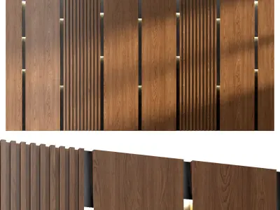 3d model of wall panel 0341-shpon 3D model
