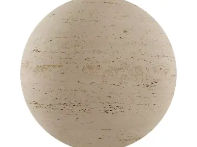Realistic Beige Travertine PBR Texture  Texture