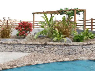 Classic park landscape 3d model 3D model