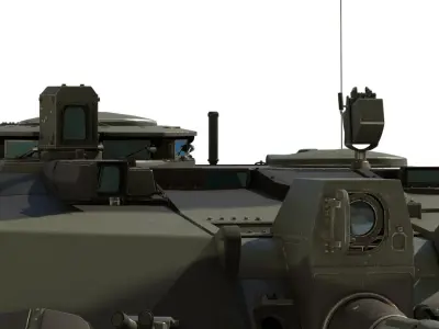  Challenger 2 tank with turret interior 