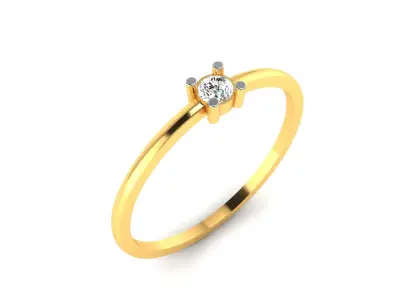 Diamond Ring For Women 3d Print Model 3D print model 5