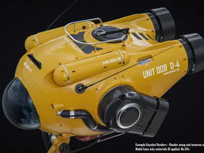 Sci Fi Submersible 3D model