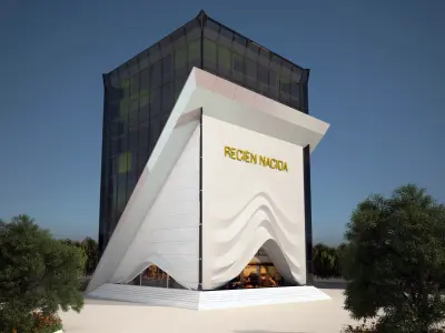 Modern Hospital Building  3D model