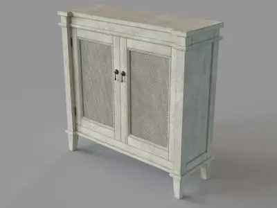 Elsha 2 Door Accent Cabinet 3D model