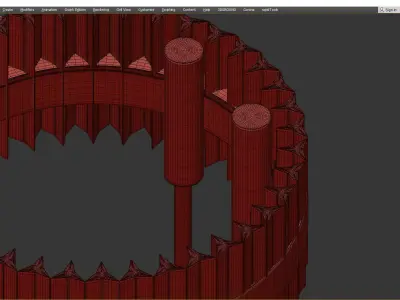 Saturno by Baroncelli Low-poly 3D model